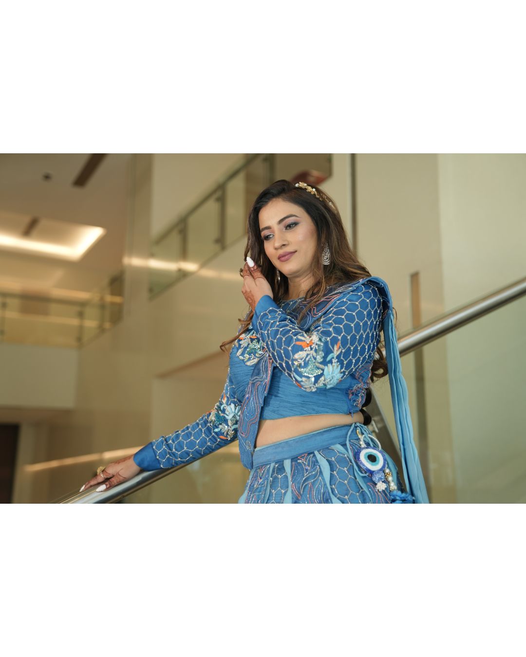 Blue Lehnga Choli