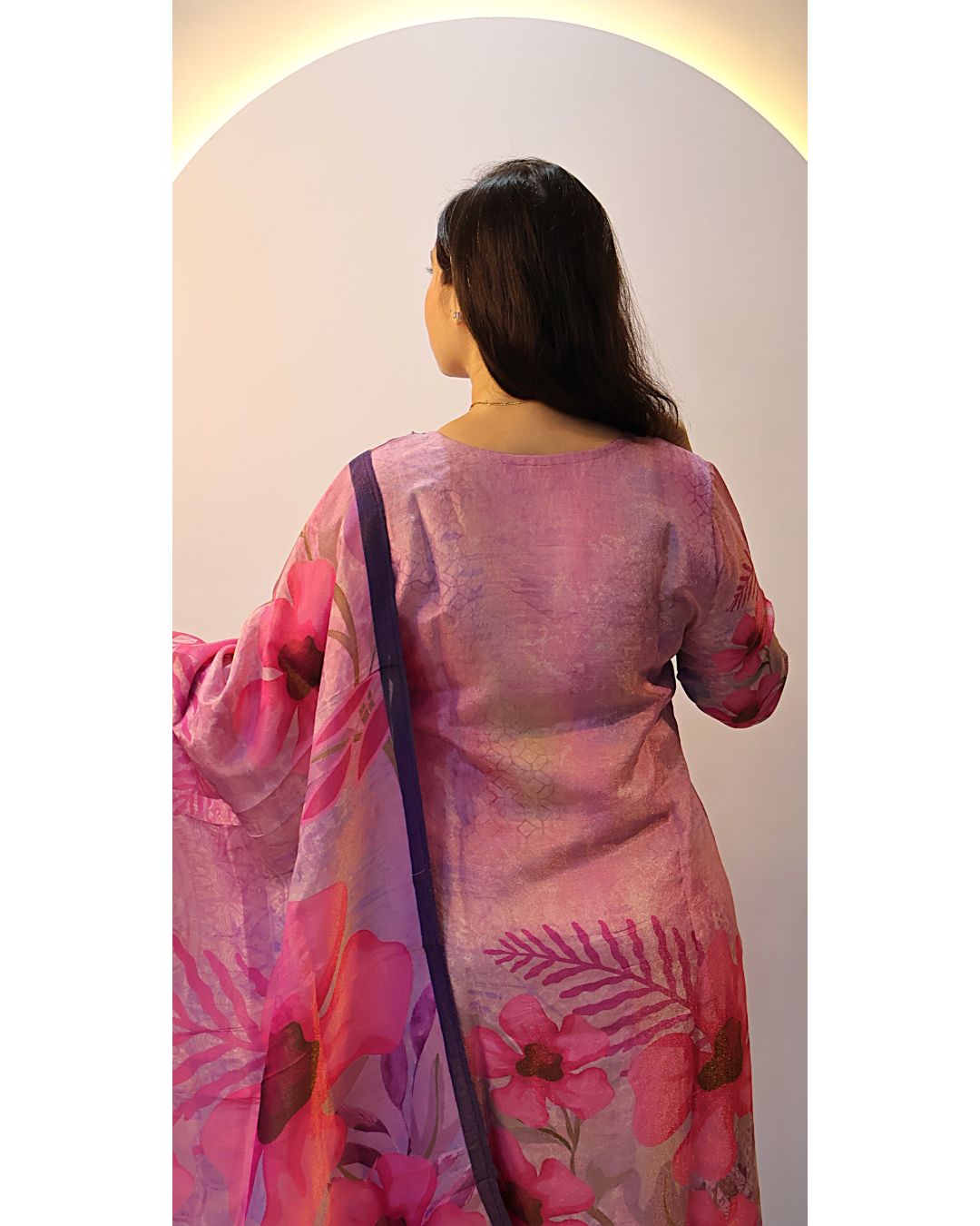 Pink purple 3 Piece Dress