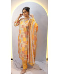 Yellow orange 3 Piece Dress