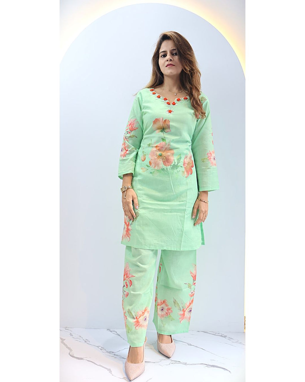 Pista Green Tunic set
