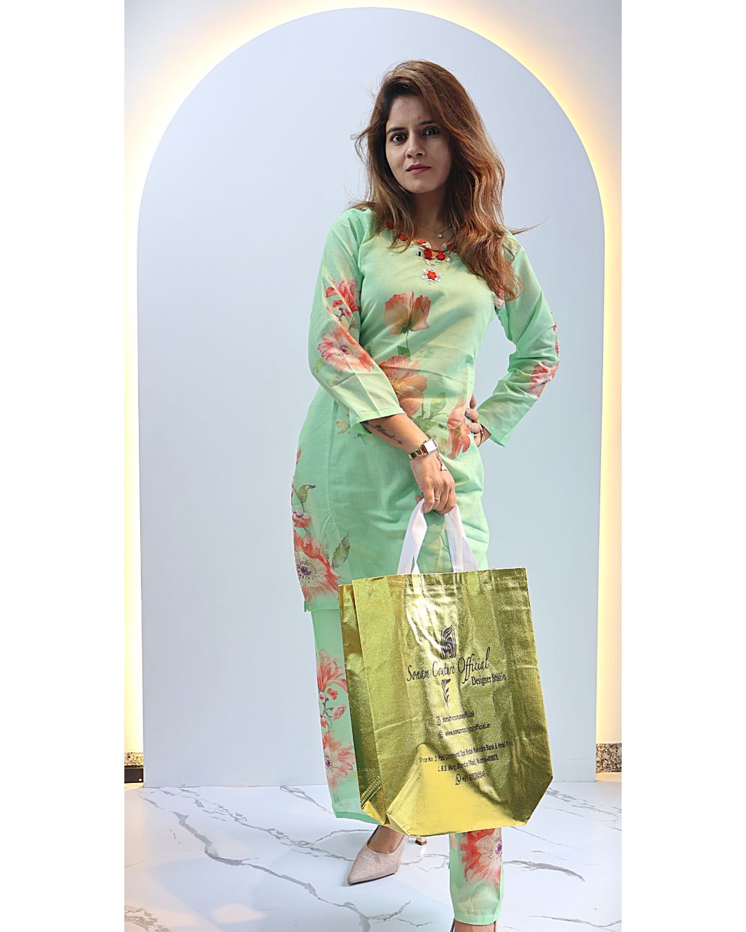 Pista Green Tunic set