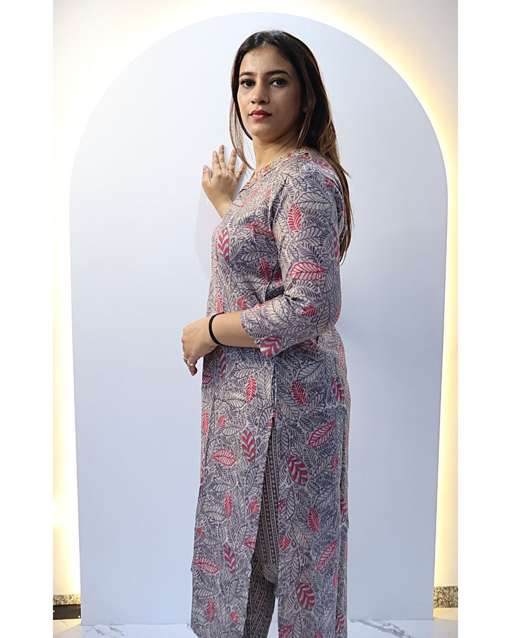 Grey 2 piece set Tunic Set